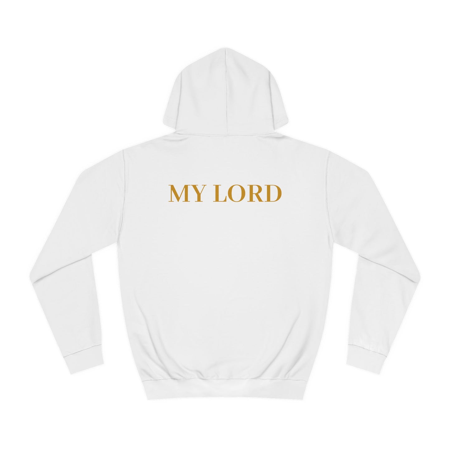 Inspirational Unisex College Hoodie - 'JESUS MY LORD'