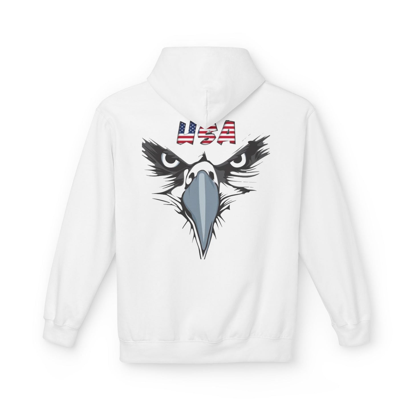 Inspirational Eagle Fleece Hoodie - 'With God All Things Are Possible'