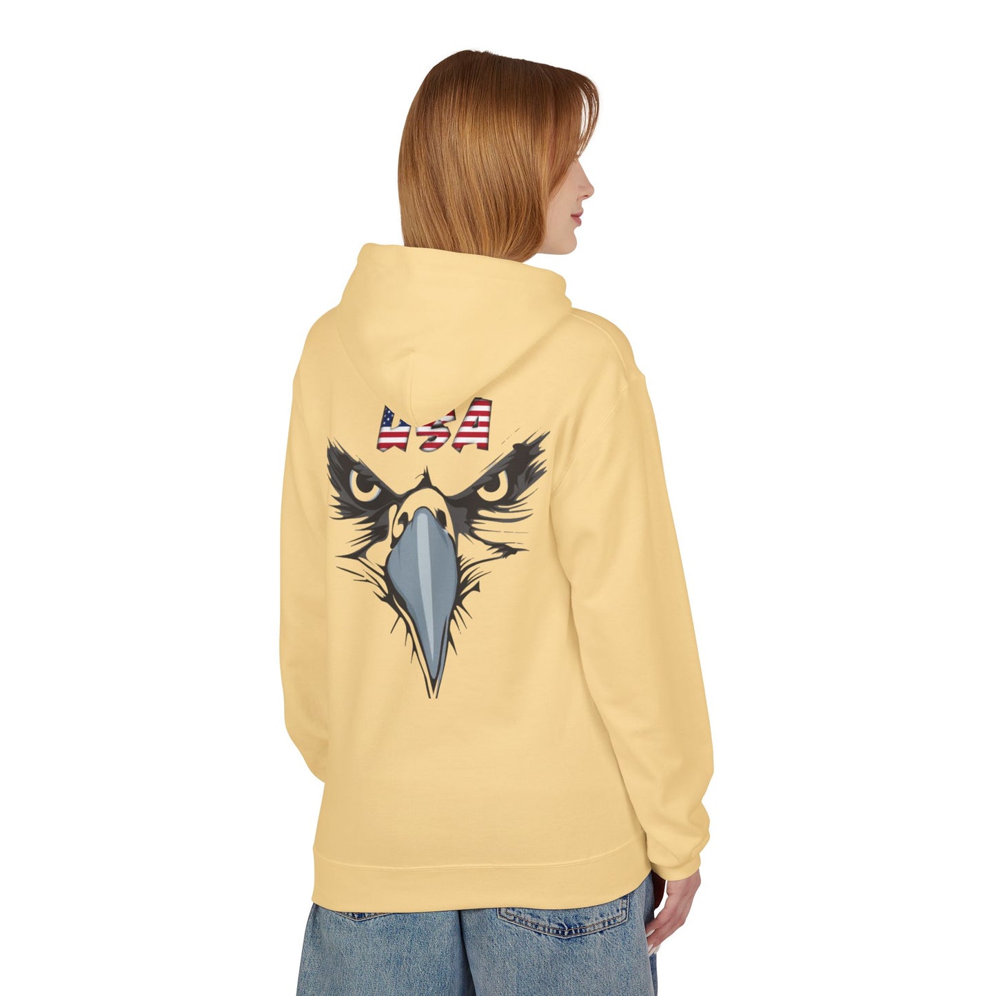 Inspirational Eagle Fleece Hoodie - 'With God All Things Are Possible'