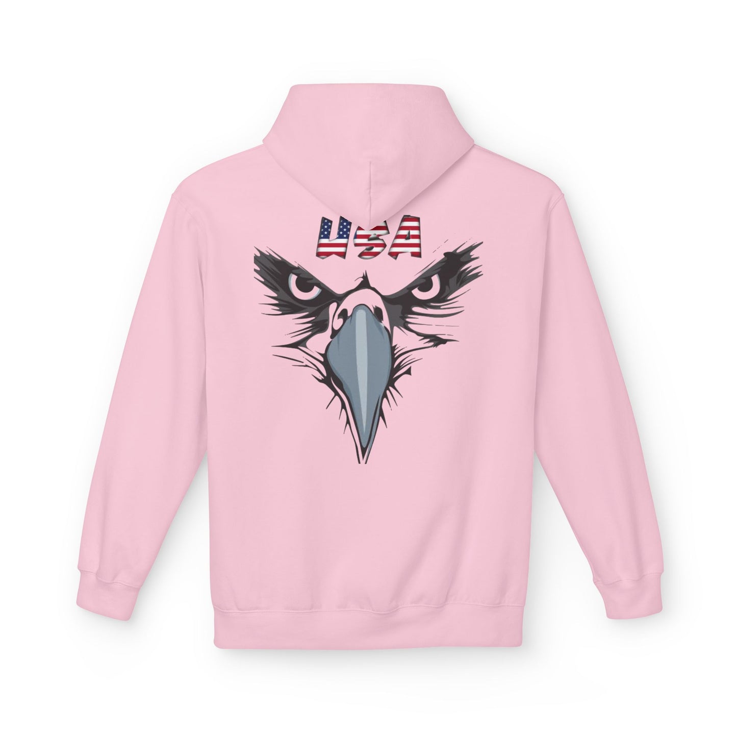 Inspirational Eagle Fleece Hoodie - 'With God All Things Are Possible'