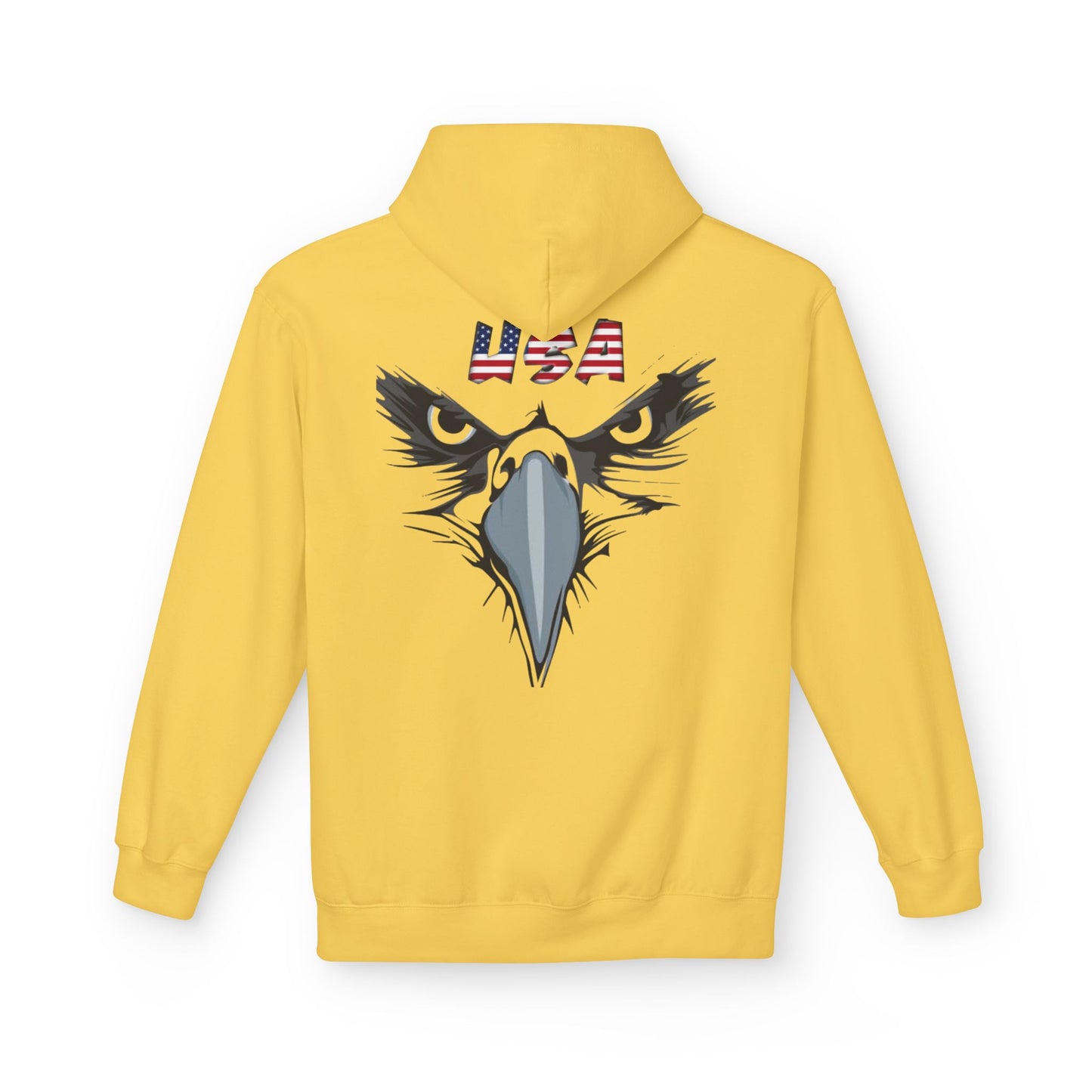 Inspirational Eagle Fleece Hoodie - 'With God All Things Are Possible'