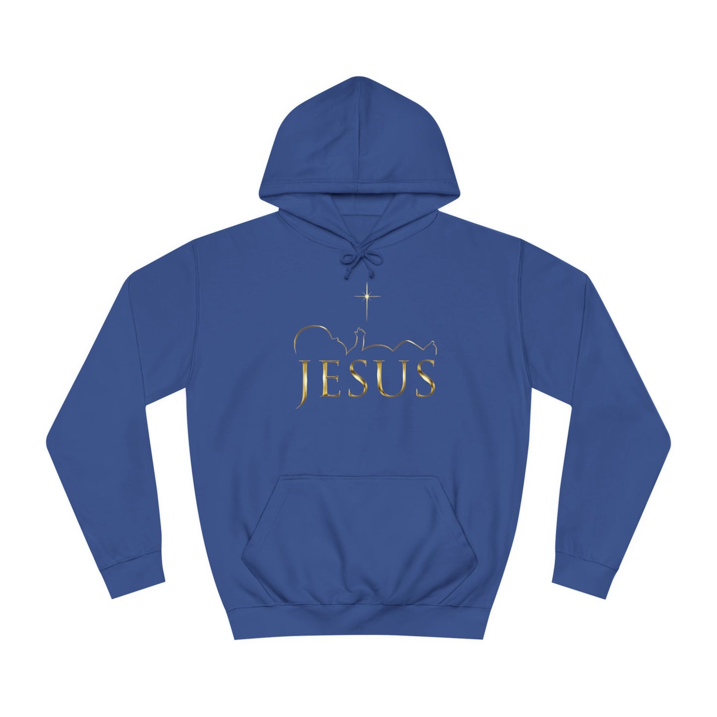 Inspirational Unisex College Hoodie - 'JESUS MY LORD'