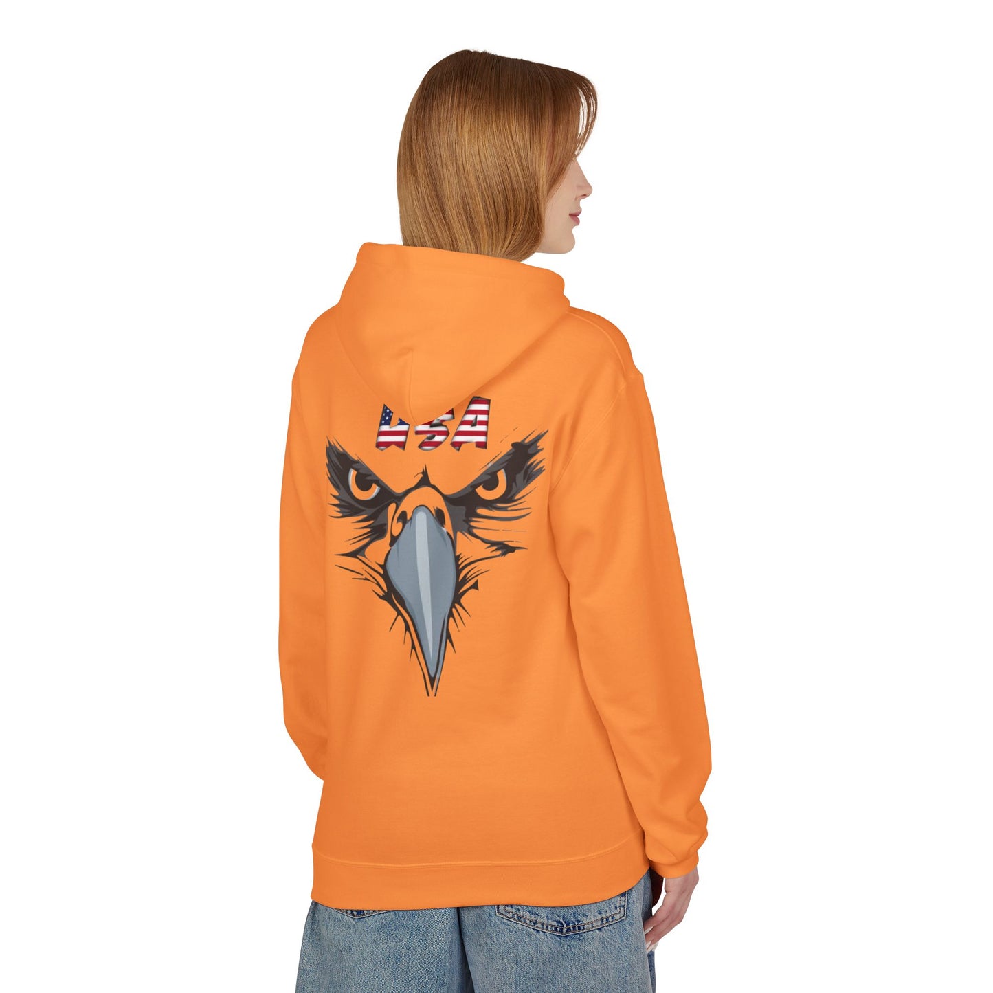 Inspirational Eagle Fleece Hoodie - 'With God All Things Are Possible'