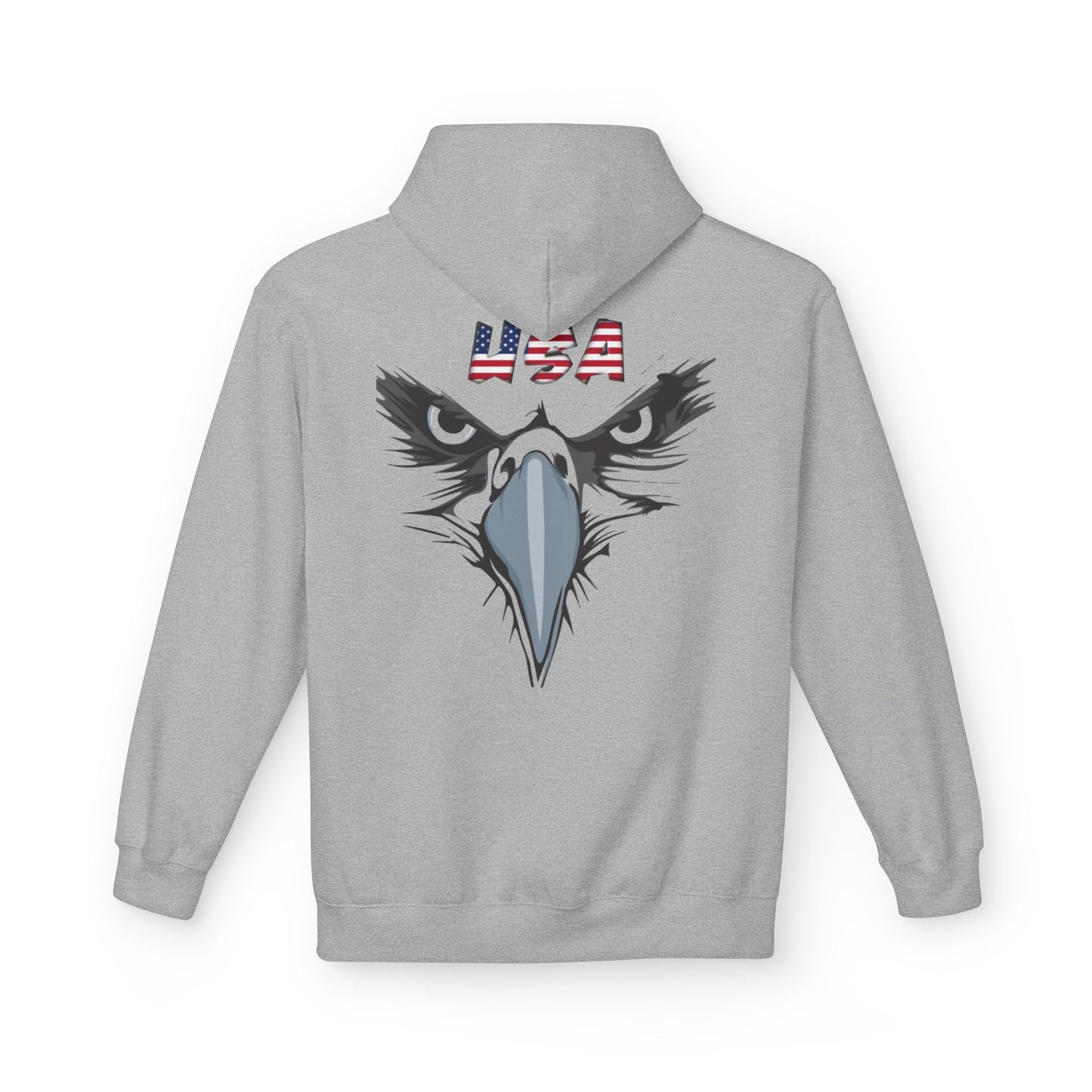 Inspirational Eagle Fleece Hoodie - 'With God All Things Are Possible'