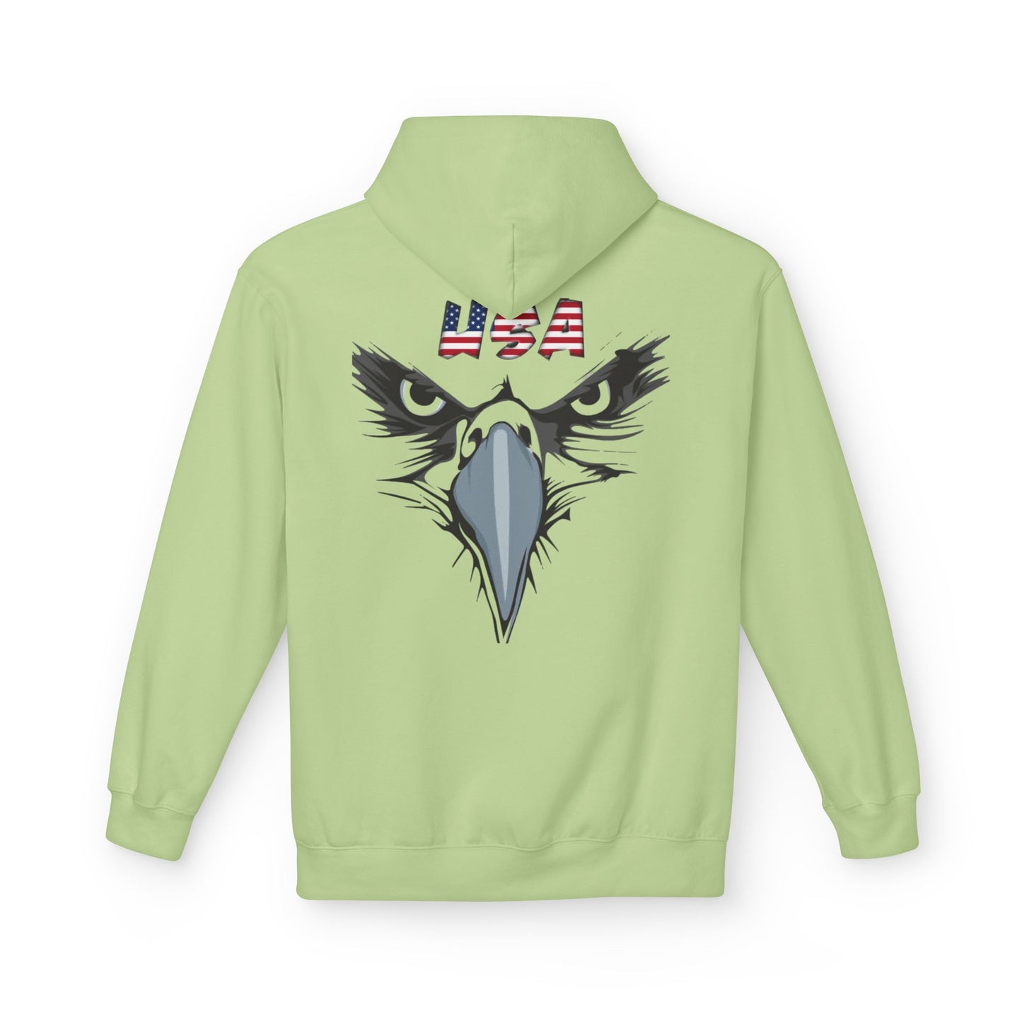 Inspirational Eagle Fleece Hoodie - 'With God All Things Are Possible'