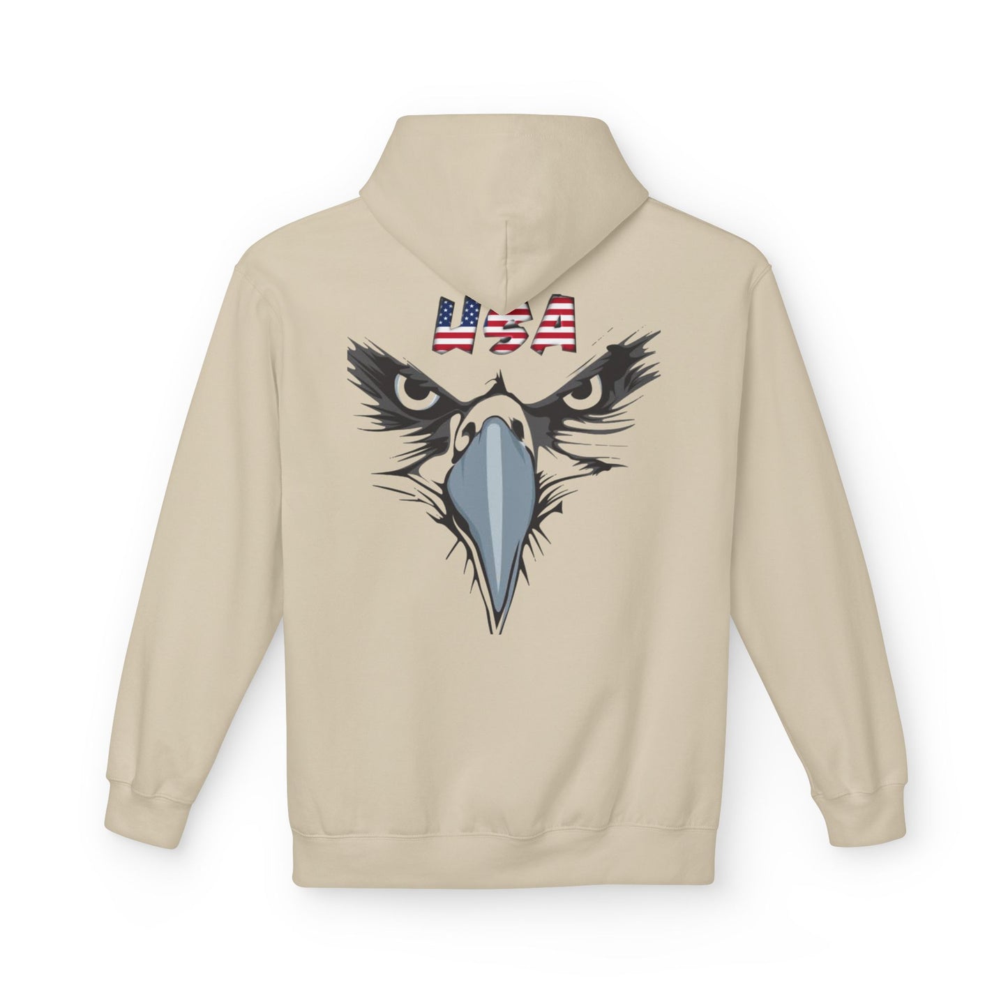 Inspirational Eagle Fleece Hoodie - 'With God All Things Are Possible'