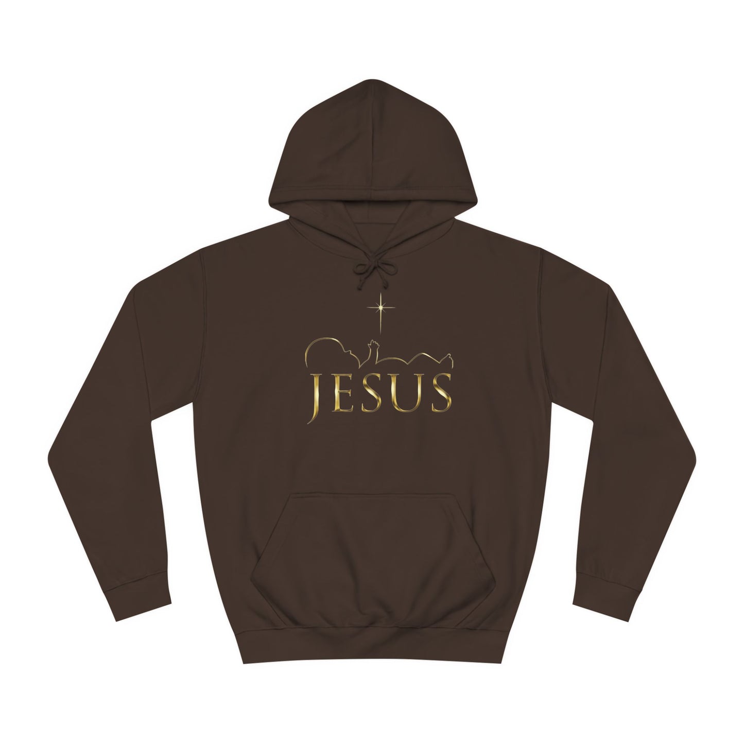 Inspirational Unisex College Hoodie - 'JESUS MY LORD'