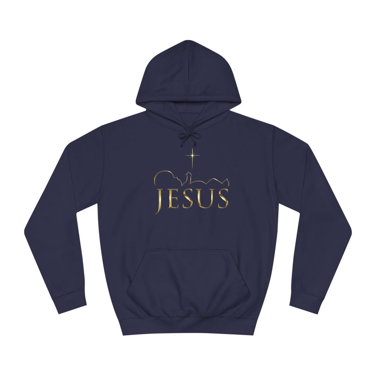 Inspirational Unisex College Hoodie - 'JESUS MY LORD'